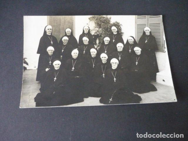 Fotograf&iacute;a antigua: CIUDADELA MENORCA MONJAS RELIGIOSAS FOTOGRAFIA HERNANDO FOTOGRAFO 9 X 14 CM