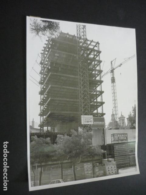Antique Photography: MADRID PASEO DE LA CASTELLANA BANCO COCA FOTOGRAFIA ORIGINAL 18 X 24 CM