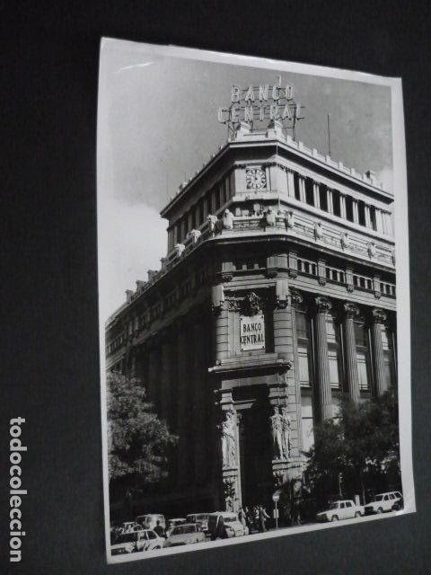 Alte Fotografie: MADRID CALLE DE ALCALA BANCO CENTRAL FOTOGRAFIA ORIGINAL 24 X 18 CM