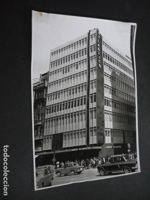Alte Fotografie: MADRID GRAN VIA BANCO ATLANTICO FOTOGRAFIA ORIGINAL 24 X 18 CM