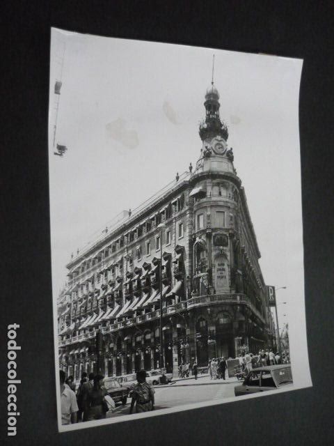 Antique Photography: MADRID CALLE DE ALCALA BANCO ESPA&Ntilde;OL DE CREDITO FOTOGRAFIA ORIGINAL 24 X 18 CM