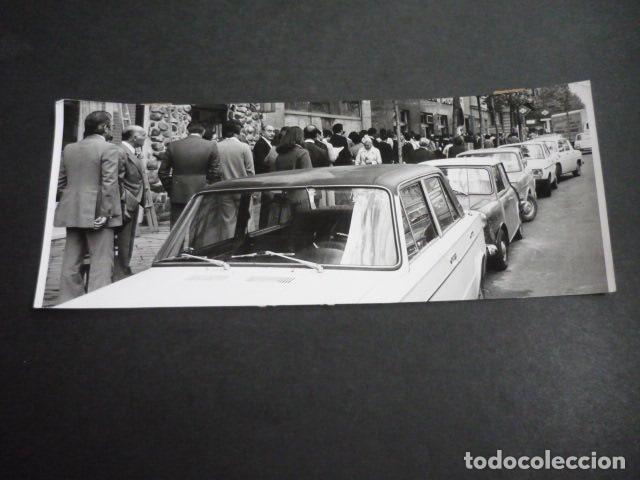 Fotografia antiga: MADRID CALLE SAGASTA BANCO HISPANO AMERICANO FOTOGRAFIA ORIGINAL 24 X 9,5 CM