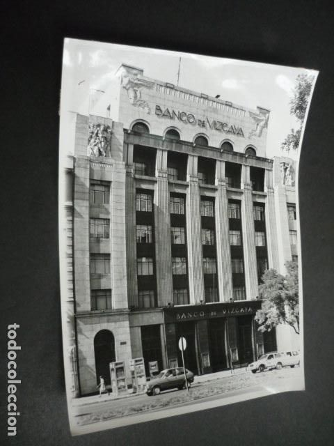 Fotografia antiga: MADRID CALLE DE ALCAL&Aacute; BANCO DE VIZCAYA FOTOGRAFIA ORIGINAL 24 X 18 CM