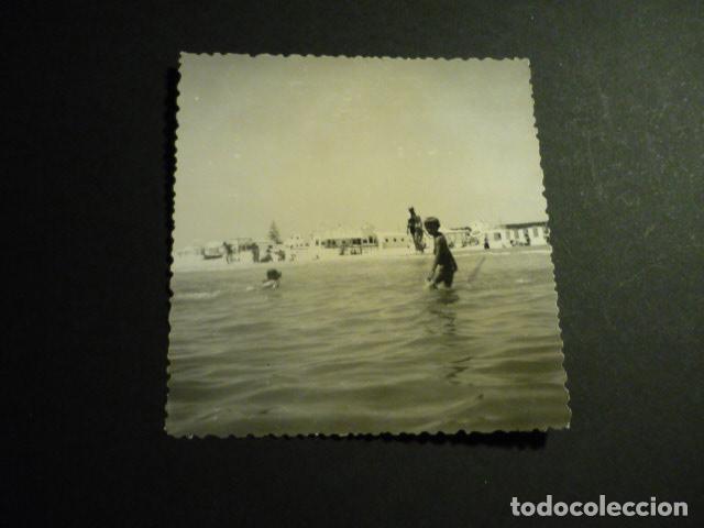 Antique Photography: ISLA ANTILLA HUELVA ANTIGUA FOTOGRAFIA 9 X 9 CM