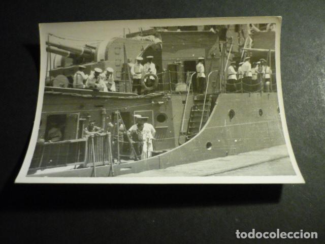Fotograf&iacute;a antigua: CADIZ BUQUE DE LA ARMADA ANTIGUA FOTOGRAFIA 7,5 X 10,5 CM
