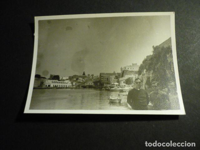 Fotograf&iacute;a antigua: CIUDADELA MENORCA EL PUERTO ANTIGUA FOTOGRAFIA 7,5 X 10,5 CM