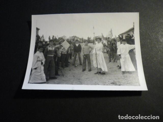 Alte Fotografie: CEBOLLA TOLEDO PROCESION VIRGEN DE LA ANTIGUA ANTIGUA FOTOGRAFIA 7,5 X 10,5 CM