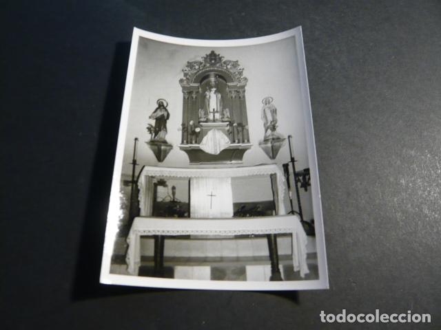 Fotografia antica: BUENASBODAS TOLEDO ALTAR DE SAN BLAS ANTIGUA FOTOGRAFIA 7,5 X 10,5 CM