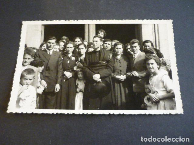 Fotograf&iacute;a antigua: VILLAFRANCA DE LOS CABALLEROS TOLEDO GRUPO BODA ANTIGUA FOTOGRAFIA 8,5 X 13,5 CM