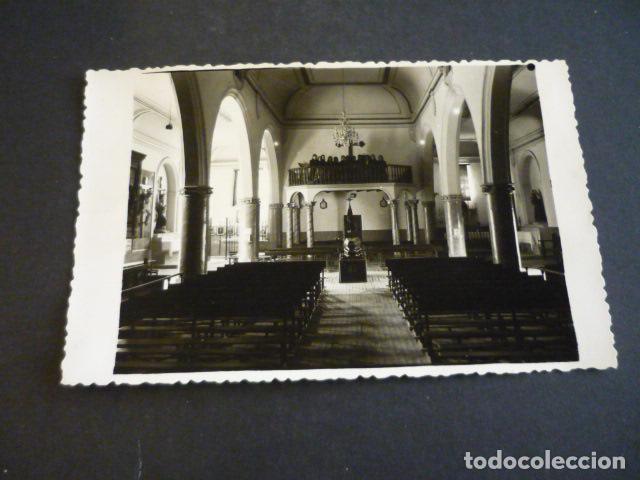Fotograf&iacute;a antigua: VILLAFRANCA DE LOS CABALLEROS TOLEDO INTERIOR DE LA IGLESIA ANTIGUA FOTOGRAFIA 8,5 X 13,5 CM