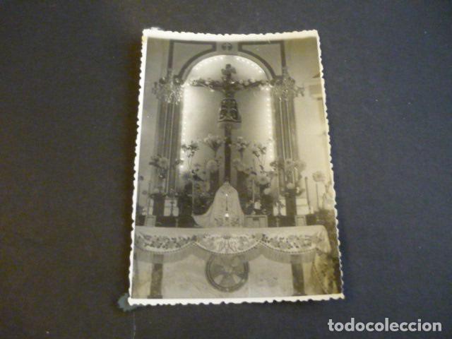 Alte Fotografie: LAYOS TOLEDO SANTISIMO CRISTO DEL BUEN CAMINO ANTIGUA FOTOGRAFIA 12 X 8 CM