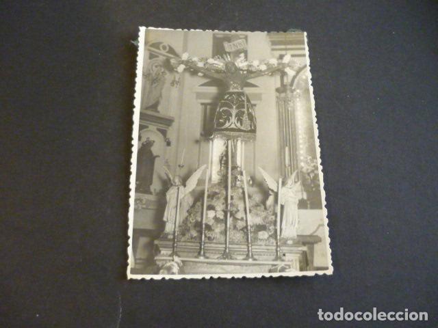 Alte Fotografie: LAYOS TOLEDO SANTISIMO CRISTO DEL BUEN CAMINO ANTIGUA FOTOGRAFIA 12 X 8 CM