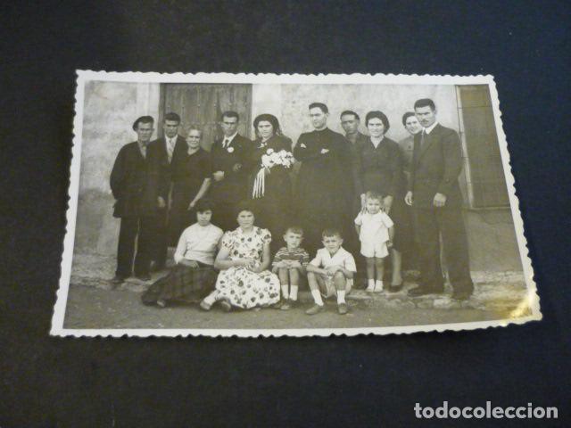 Alte Fotografie: VILLAFRANCA DE LOS CABALLEROS TOLEDO GRUPO DE BODA ANTIGUA FOTOGRAFIA 8,5 X 13,5 CM