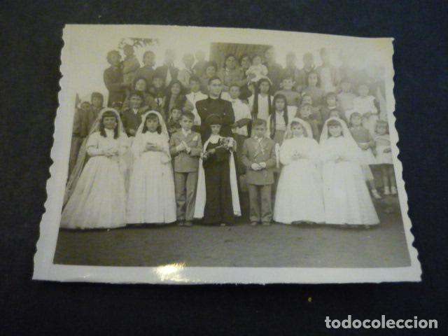 Antique Photography: LAYOS TOLEDO NI&Ntilde;OS DE COMUNION EN PROCESION ANTIGUA FOTOGRAFIA 9 X 6.5 CM