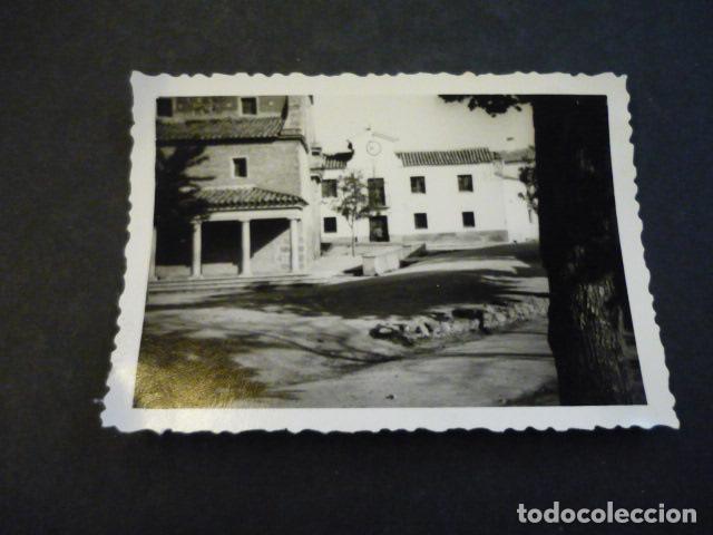 Antique Photography: ARGES TOLEDO AYUNTAMIENTO E IGLESIA ANTIGUA FOTOGRAFIA 9 X 6 CM