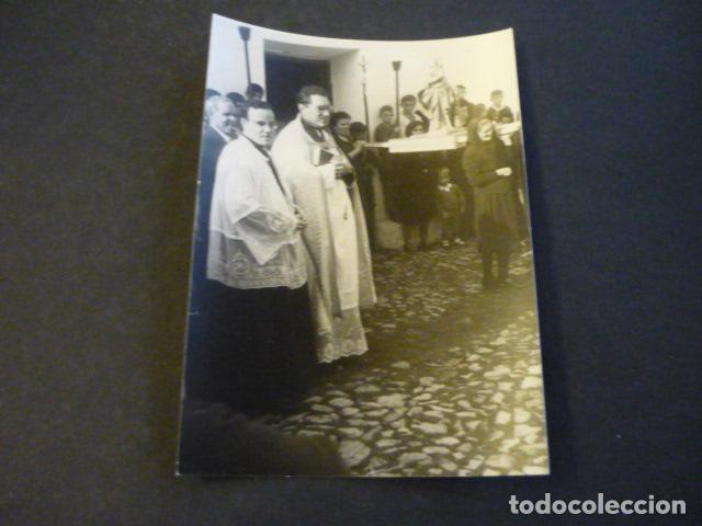 Alte Fotografie: LAS HUNFRIAS ROBLEDO DEL MAZO TOLEDO PROCESION ANTIGUA FOTOGRAFIA 7,5 X 10,5 CM