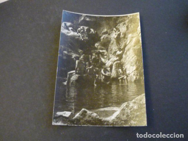Photographie ancienne: ROBLEDO DEL MAZO TOLEDO LAS CHORRERAS ANTIGUA FOTOGRAFIA 7,5 X 10,5 CM