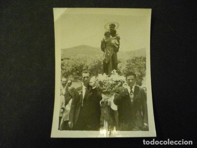 Fotografia antiga: ROBLEDO DEL MAZO TOLEDO PROCESION DE SAN ANTONIO ANTIGUA FOTOGRAFIA 8 X 6 CM
