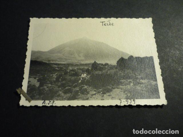 Photographie ancienne: TENERIFE EL TEIDE ANTIGUA FOTOGRAFIA 8 X 6 CM
