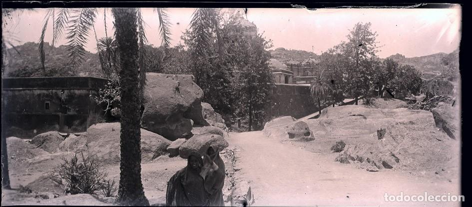 Alte Fotografie: INDIA MONTE ABU LOTE 22 NEGATIVOS DE CRISTAL FORMATO 6 X 13 CM.