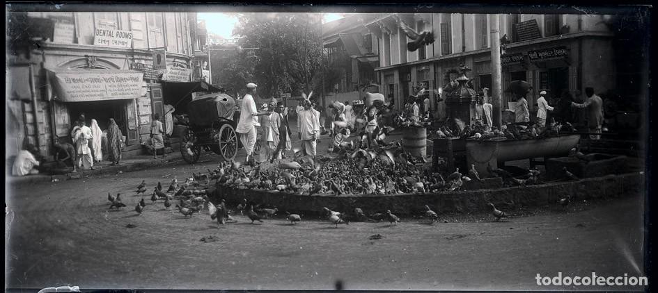 Alte Fotografie: INDIA LOTE 20 NEGATIVOS DE CRISTAL FORMATO 6 X 13 CM.