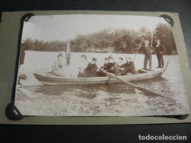 Fotograf&iacute;a antigua: VILLAGARCIA DE AROSA PONTEVEDRA BARCA DUQUES DE TERRANOVA FOTOGRAFIA POR DIEGO QUIROGA 11 X 16,5 CM