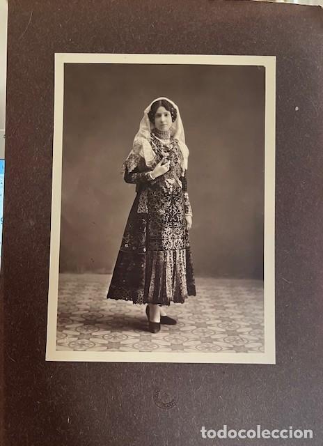 Fotograf&iacute;a antigua: ANTIGUA FOTOGRAFIA DE SE&Ntilde;ORITA CON TRAJE REGIONAL DEL FOTOGRAFO PAZOS