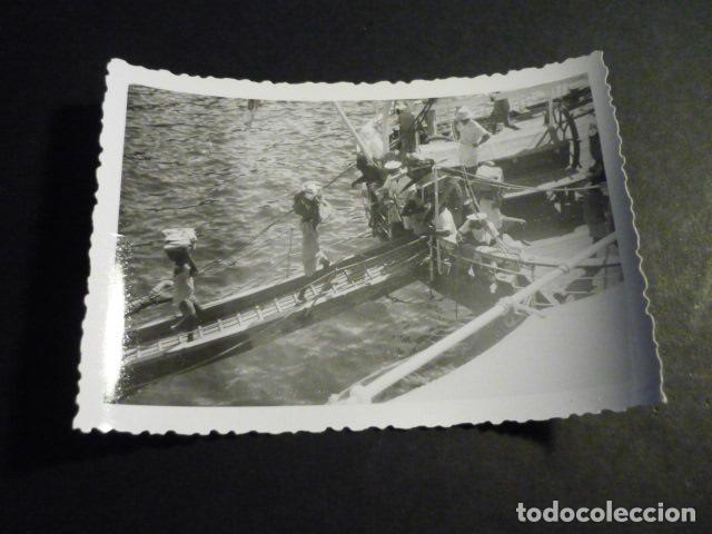 Fotograf&iacute;a antigua: SANTA ISABEL FERNANDO POO MUELLES ANTIGUA FOTOGRAFIA 7 X 10 CM