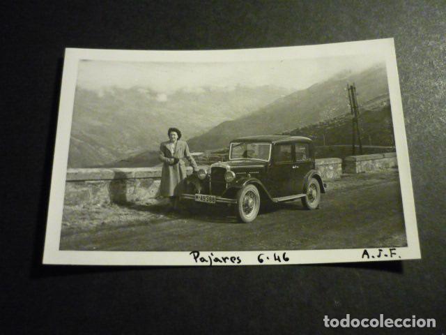 Fotografia antica: PUERTO DE PAJARES ASTURIAS AUTOMOVIL 1939 ANTIGUA FOTOGRAFIA 8,5 X 6 CM