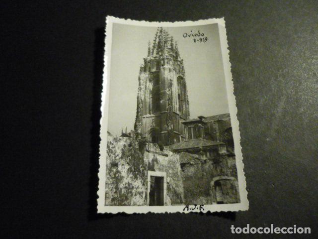 Fotografia antica: OVIEDO ASTURIAS CATEDRAL ANTIGUA FOTOGRAFIA 8,5 X 6 CM