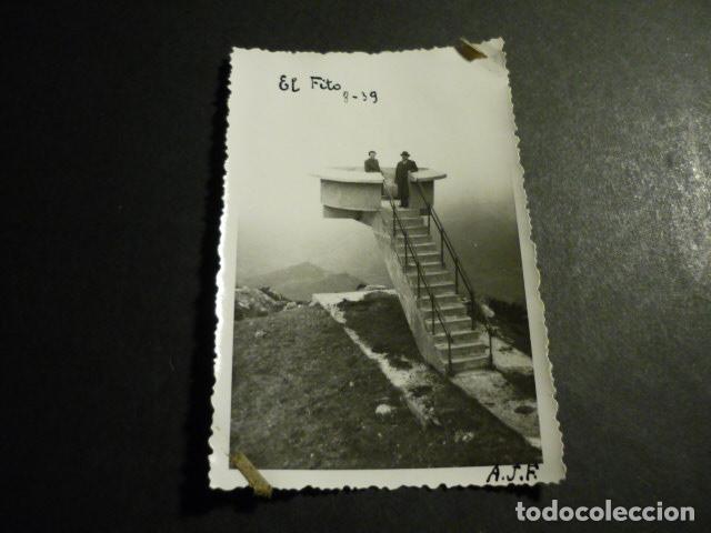 Fotografia antica: ASTURIAS MIRADOR DE EL FITO ANTIGUA FOTOGRAFIA 8,5 X 6 CM