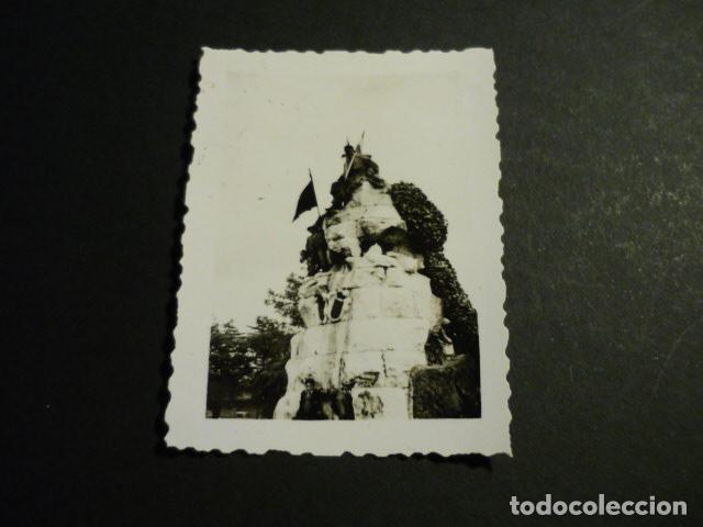 Alte Fotografie: SANTANDER MONUMENTO PEREDA GUERRA CIVIL ANTIGUA FOTOGRAFIA POR SOLDADO LEGION CONDOR 6 X 5 CM