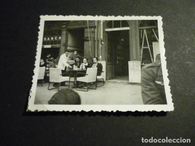 Antique Photography: SANTANDER TERRAZA BAR GUERRA CIVIL ANTIGUA FOTOGRAFIA POR SOLDADO LEGION CONDOR 6 X 5 CM