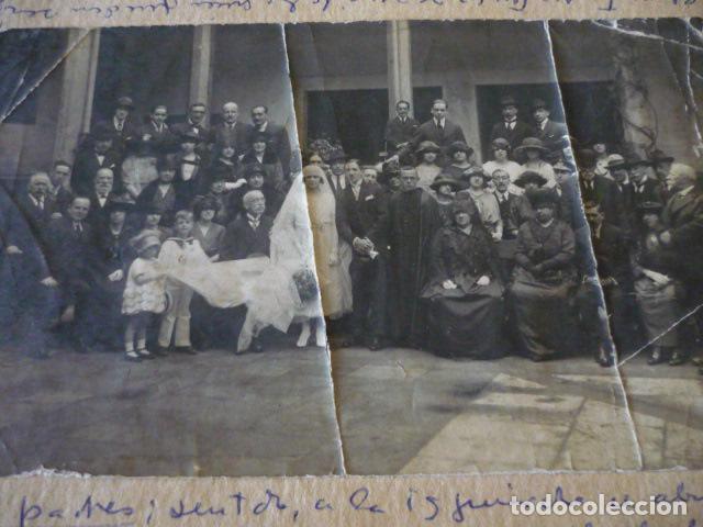 Fotograf&iacute;a antigua: FAMILIA ODRIOZOLA RETRATO DE GRUPO BODA ANTIGUA FOTOGRAFIA 10 X 16 CM