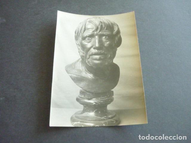 Fotograf&iacute;a antigua: SENECA FILOSOFO BUSTO CLASICO ANTIGUA FOTOGRAFIA 12 X 17 CM