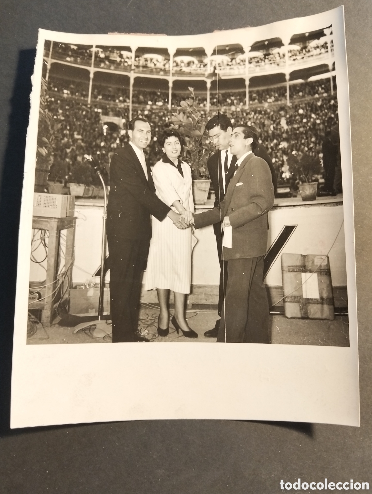 Fotograf&iacute;a antigua: MADRID RADIO MADRID CADENA SER CONCURSO MEDIO MILLON ANTIGUA FOTOGRAFIA ORIGINAL 12 X 14 CM