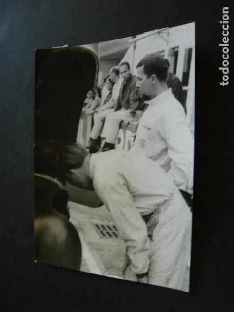 Alte Fotografie: JO BONNIER CORREDOR AUTOMOVILISMO LE MANS ANTIGUA FOTOGRAFIA ORIGINAL 12 X 18 CM