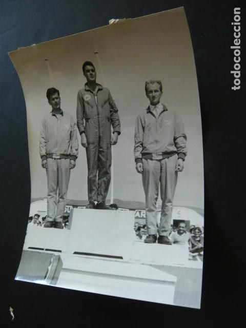 Fotografia antiga: BILBAO SONDICA III CAMPEONATO ACROBACIA AEREA TOMAS CASTA&Ntilde;O ANTIGUA FOTOGRAFIA ORIGINAL 24 X 18 CM