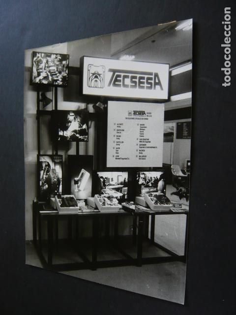Alte Fotografie: MADRID SALON DE LA SEGURIDAD SICUR ANTIGUA FOTOGRAFIA ORIGINAL 24 X 18 CM