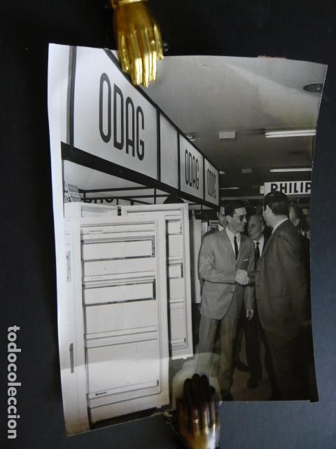 Alte Fotografie: MADRID SALON DE LA ELECTRIFICACION ANTIGUA FOTOGRAFIA ORIGINAL 18 X 24 CM