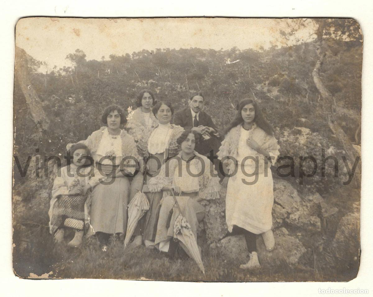 Fotograf&iacute;a antigua: Gelida, can Torrens, a&ntilde;o 1911. Foto: Santiago Vall&eacute;s Pallej&agrave;.