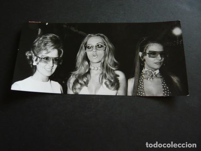 Alte Fotografie: MADRID ELECCION GUAPA DE MADRID CON GAFAS ANTIGUA FOTOGRAFIA ORIGINAL 10 X 24 CM
