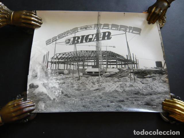 Alte Fotografie: TORRELODONES MADRID CONSTRUCCION DEL GRAN CASINO ANTIGUA FOTOGRAFIA ORIGINAL 18 X 24 CM