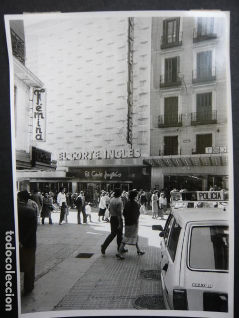 Fotografia antiga: MADRID HUELGA GRANDES ALMACENES EL CORTE INGLES ANTIGUA FOTOGRAFIA ORIGINAL 13 X 18 CM