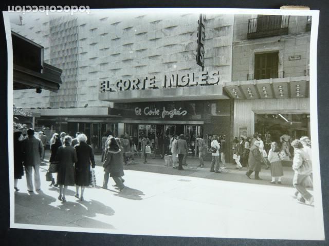 Antique Photography: MADRID HUELGA GRANDES ALMACENES EL CORTE INGLES ANTIGUA FOTOGRAFIA ORIGINAL 13 X 18 CM