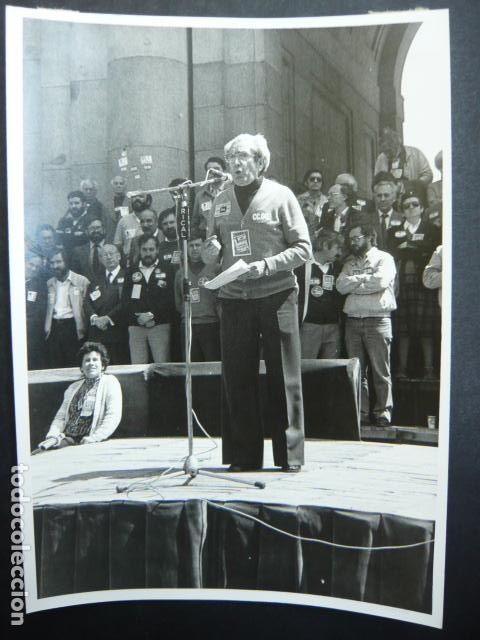 Fotografia antica: MADRID MANIFESTACION 1&ordf; DE MAYO MARCELINO CAMACHO ANTIGUA FOTOGRAFIA ORIGINAL 13 X 18 CM
