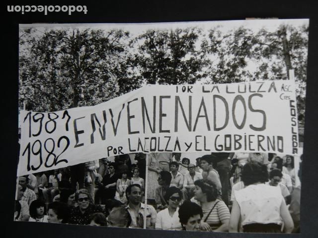 Alte Fotografie: MADRID CASA DE CAMPO REUNION AFECTADOS COLZA ANTIGUA FOTOGRAFIA ORIGINAL 13 X 18 CM