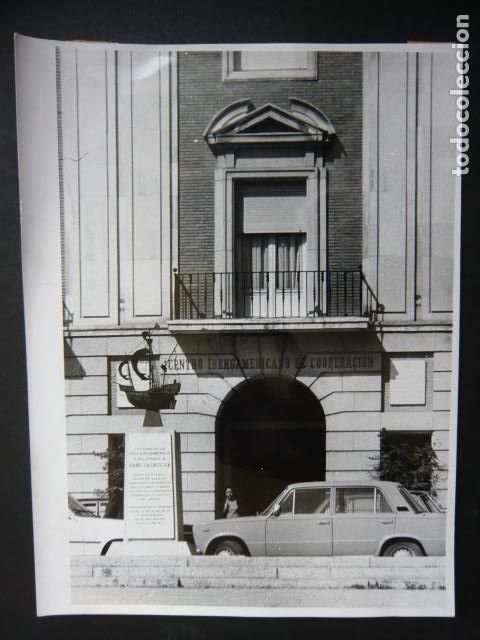Fotograf&iacute;a antigua: MADRID CENTRO IBEROAMERICANO DE COOPERACON ANTIGUA FOTOGRAFIA ORIGINAL 18 X 24 CM