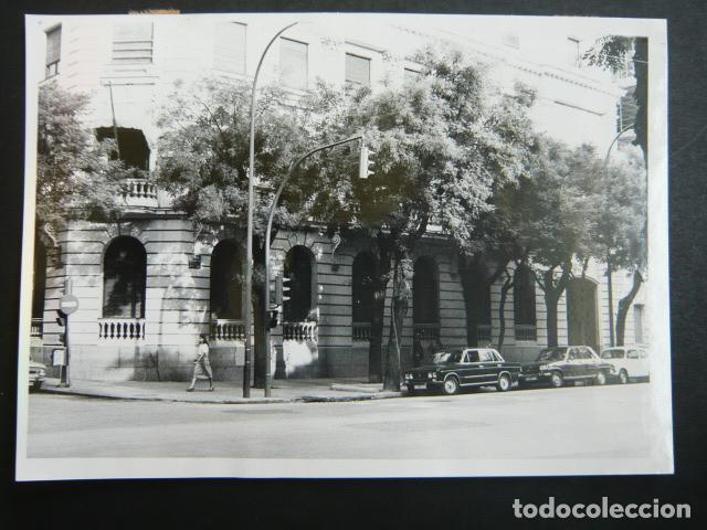 Photographie ancienne: MADRID CALLE MIGUEL ANGEL ESCUELA SUPERIOR DE POLICIA ANTIGUA FOTOGRAFIA ORIGINAL 18 X 13 CM