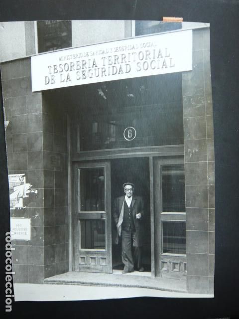 Antique Photography: MADRID TESORERIA DE LA SEGURIDAD SOCIAL ANTIGUA FOTOGRAFIA ORIGINAL 18 X 24 CM